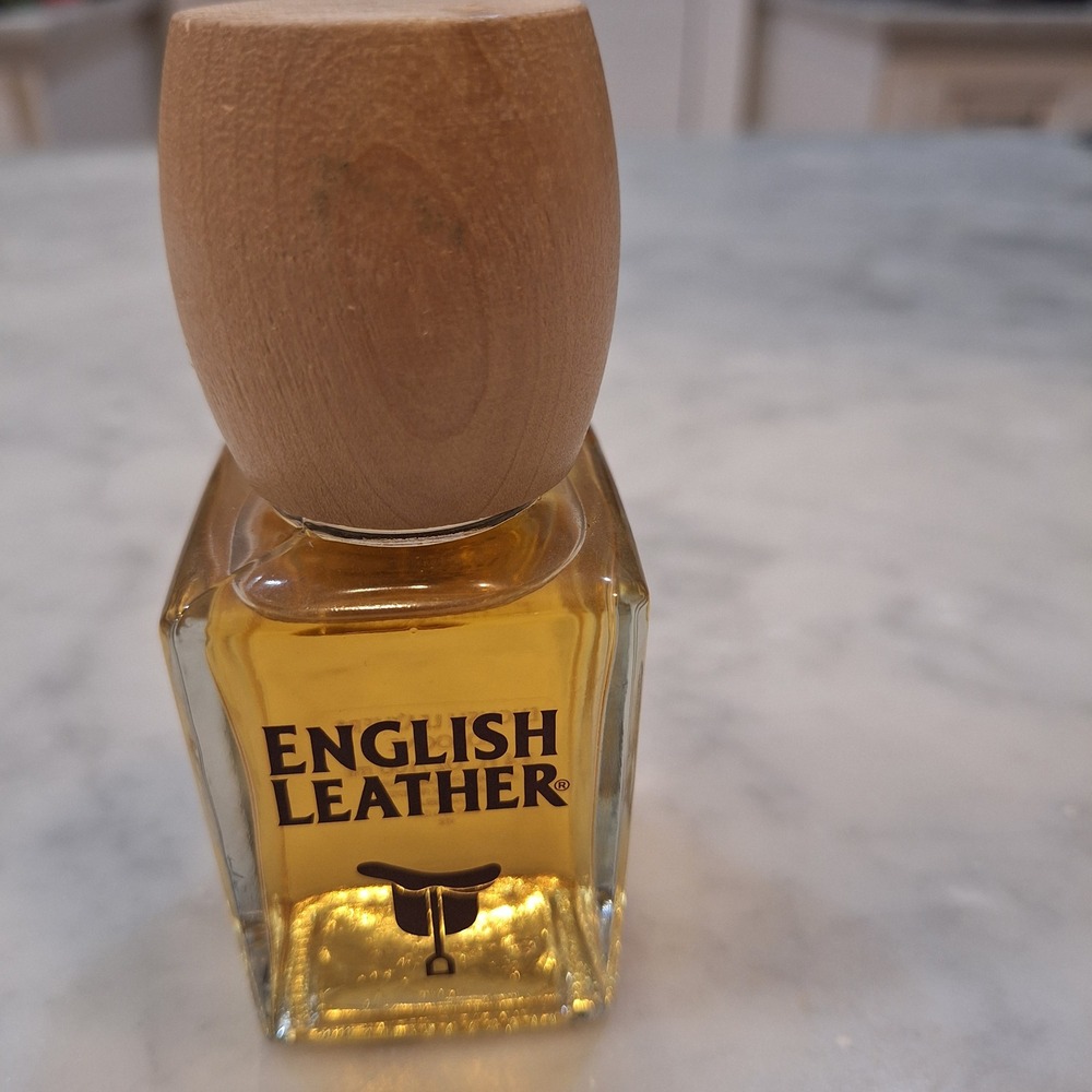 Vintage English Leather 80s Cologne Men 3.4 oz Amber Wood Cap Splash Classic